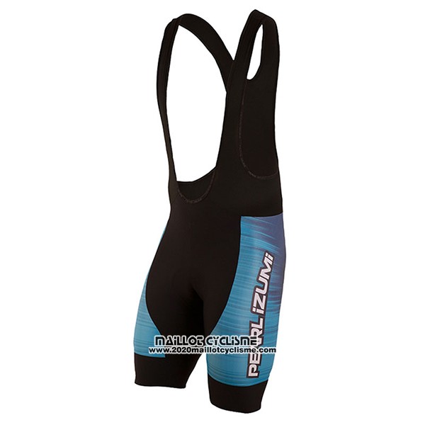 2017 Maillot Ciclismo Pearl Izumi Noir et Bleu Manches Courtes et Cuissard